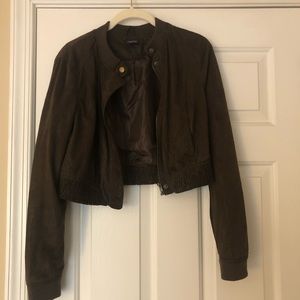 Cropped Brown Light-weight Jacket